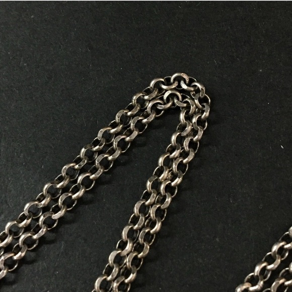 GUCCI Double G Key Motif Arabesque Silver 925 Pendant Necklace - Picture 4 of 8